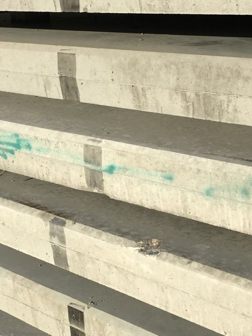 Concrete slabs, B-grade